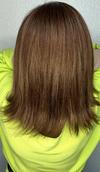 Hair Integration in Brown Color - Shelly Wade